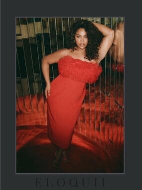 Eloquii Tulle Bodice Column Dress